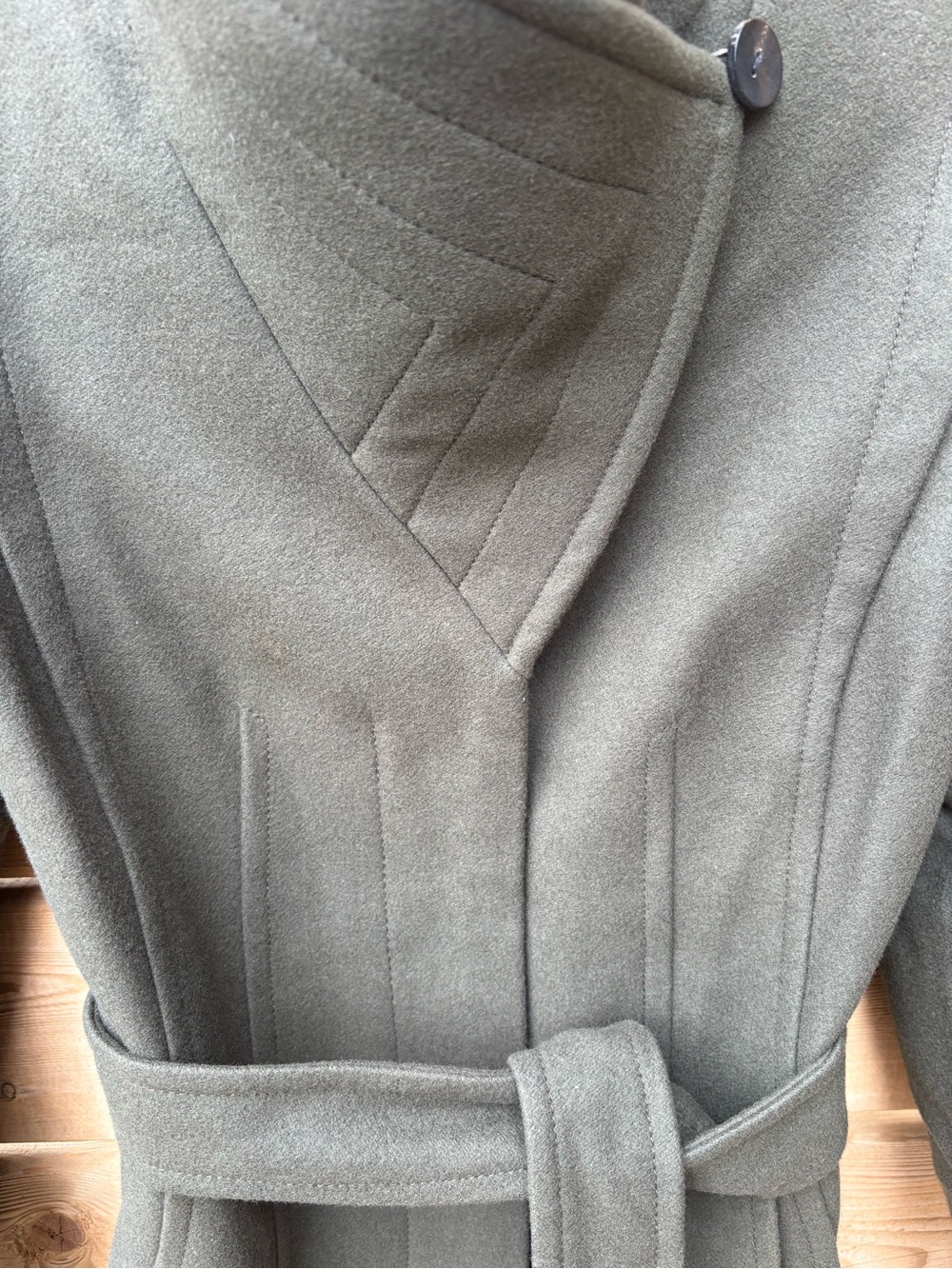 Babaton ‘The Connor Coat’ in Olive Green - Picture 3 of 8